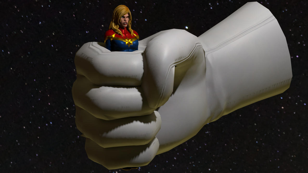Marvel Flying Hand Master Hand Squeezes Captain Marvel (Earth 616) by RebelScum5420 on ...