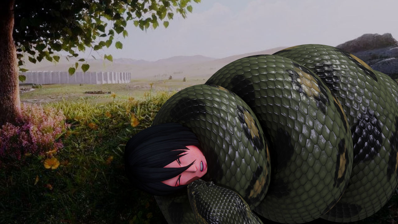 Snake Squeeze Mikasa (Snake Commission #9) by RebelScum5420 on DeviantArt