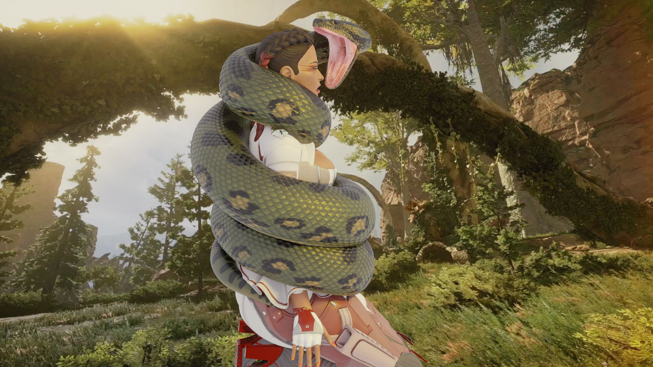 Python Squeezing Neck Snake Squeeze Loba Alt.1 (Snake Commission #15) by RebelScum5420 on ...