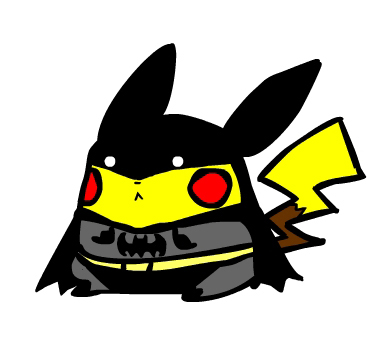 Pikachu as Batman