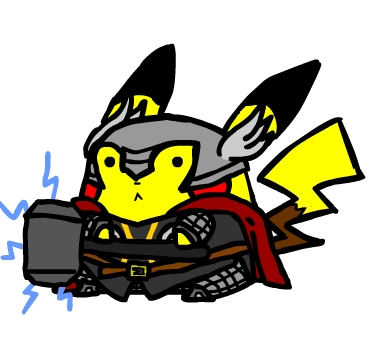 Pikachu as Thor