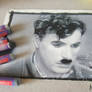 Charlie Chaplin  - Oil Pastels