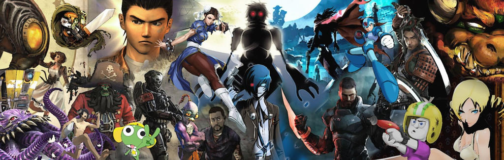 Game Collage Design Games collage for group banner #2 by thinkstoomuch on DeviantArt