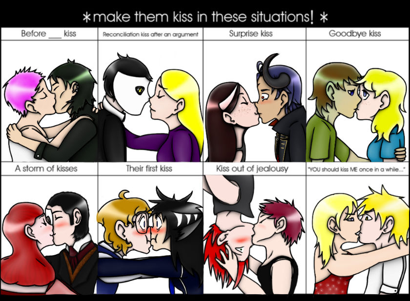 Kiss Meme w some template by CassidyNighthawk on DeviantArt