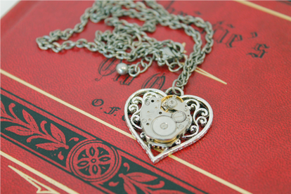 Heart's Gears Necklace