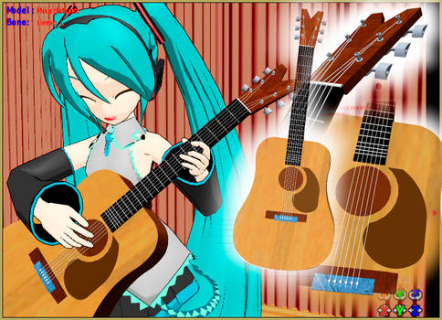 MMD Folk Guitar Accessory Ready to Download