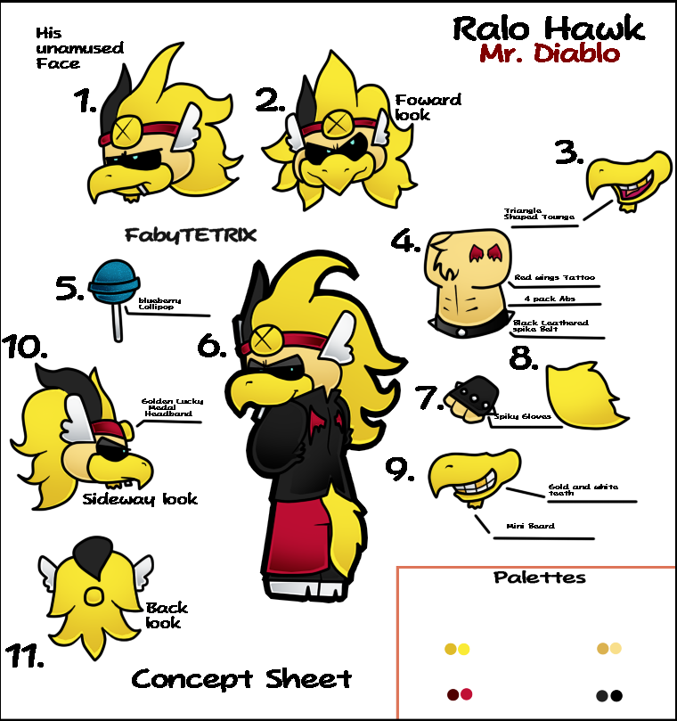 New Paper Mario TTYD OC: Ralo Hawk