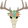 Floral Deer Skull merch