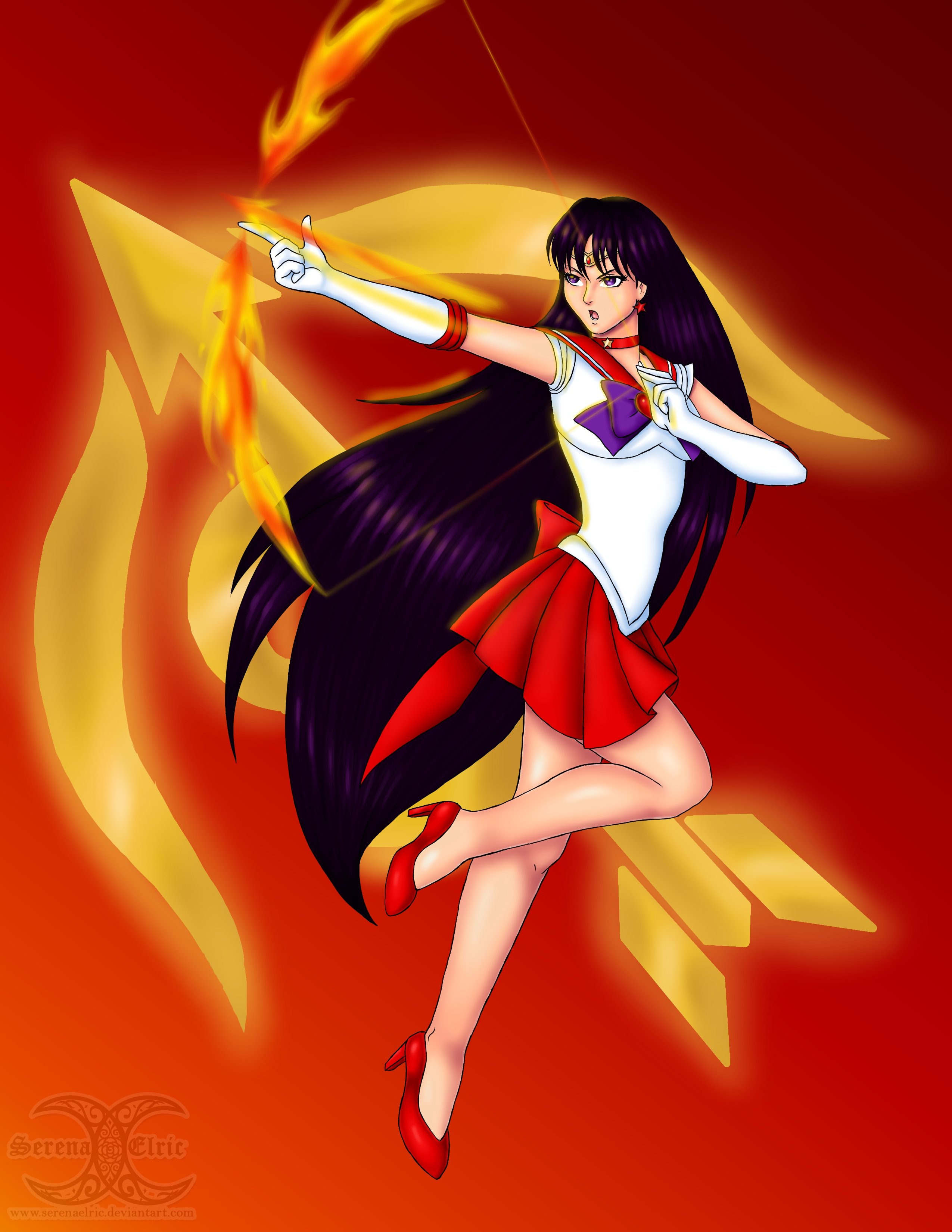 Sailor Moon Mars Fan Art.