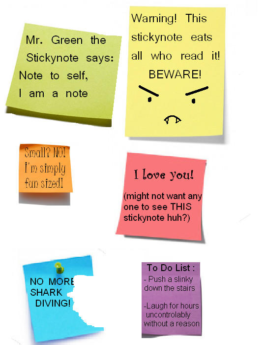 Sticky Notes by The-Slinky-Master on DeviantArt