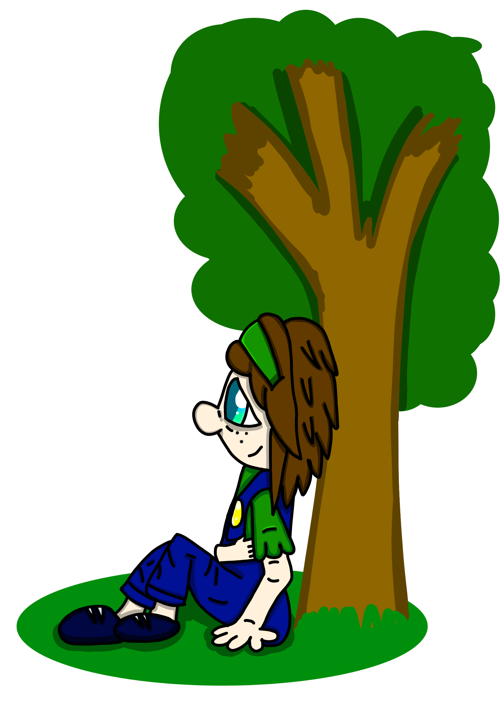 Under a tree by CrazyStarlightRene01 on DeviantArt