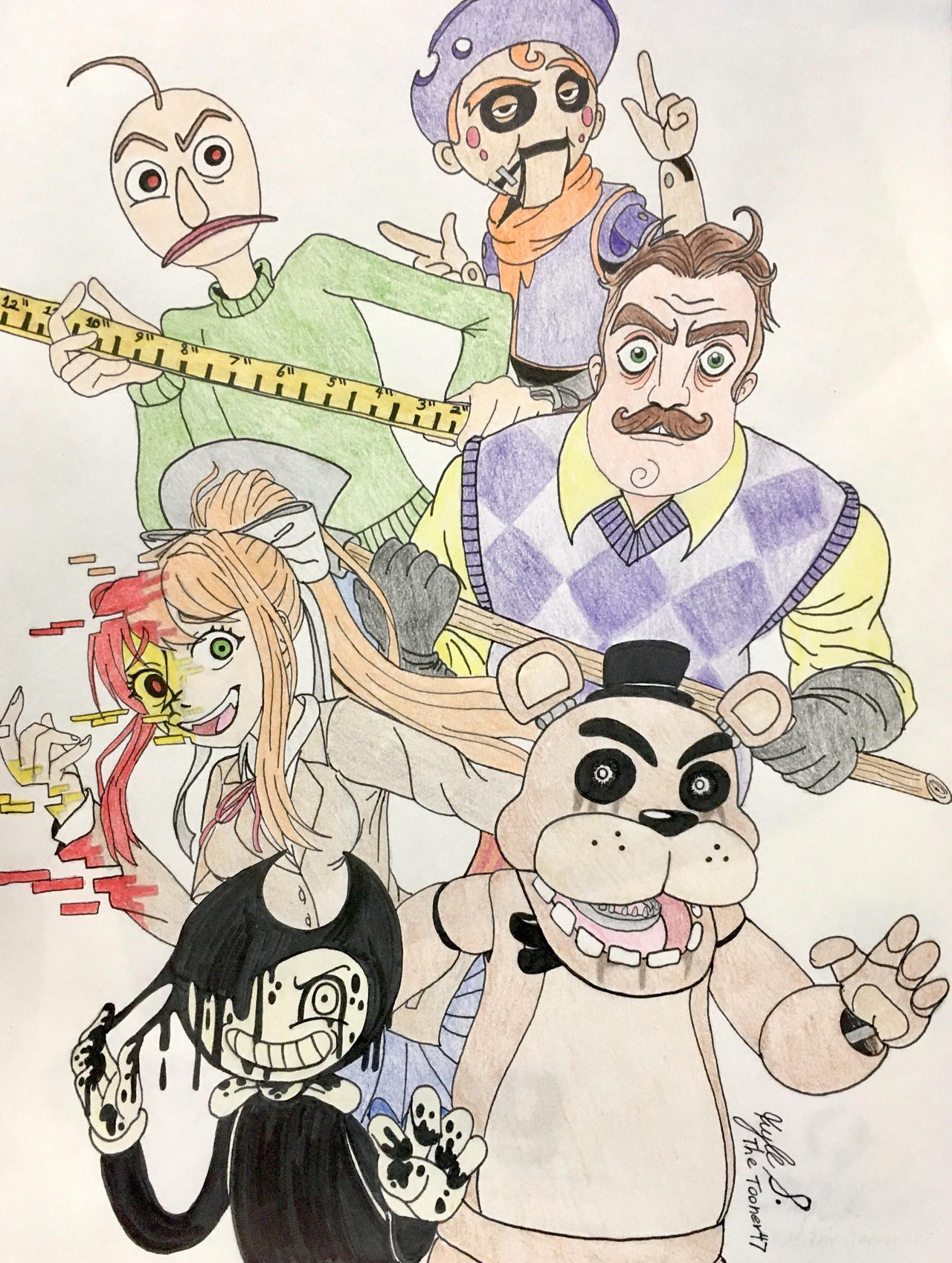 Indie Horror Game Characters by TheTooner47 on DeviantArt