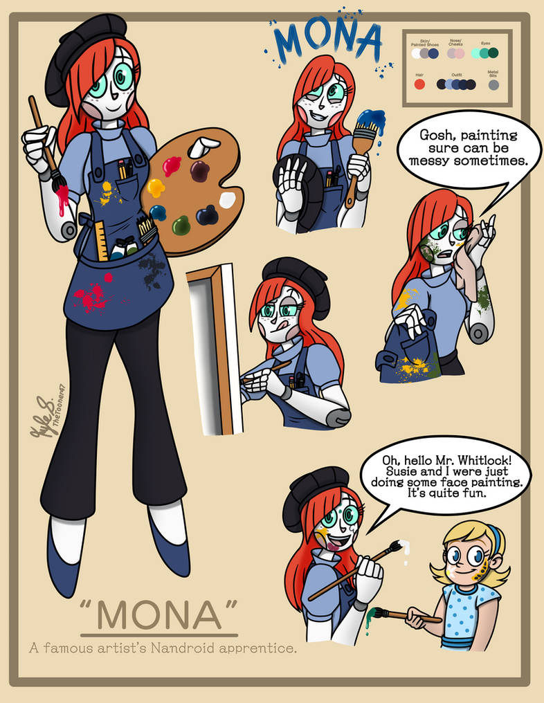 Mona The Artist Nandroid by TheTooner47 on DeviantArt
