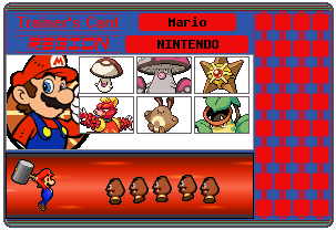 Mario Trainer Card