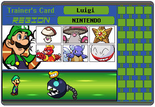 Luigi Trainer Card