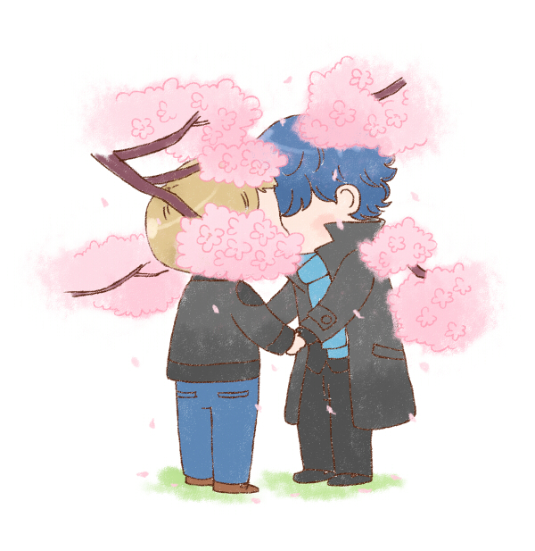 [BBC SHERLOCK] Kiss under the cherry blossom