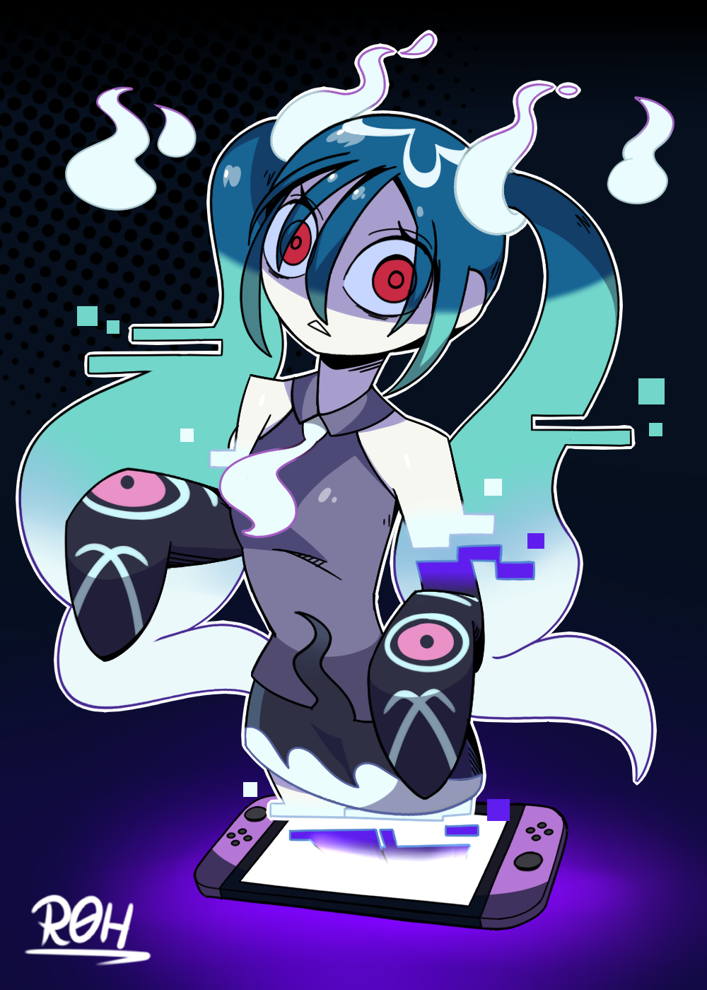 Ghost Type Miku by ImNotRoh on DeviantArt