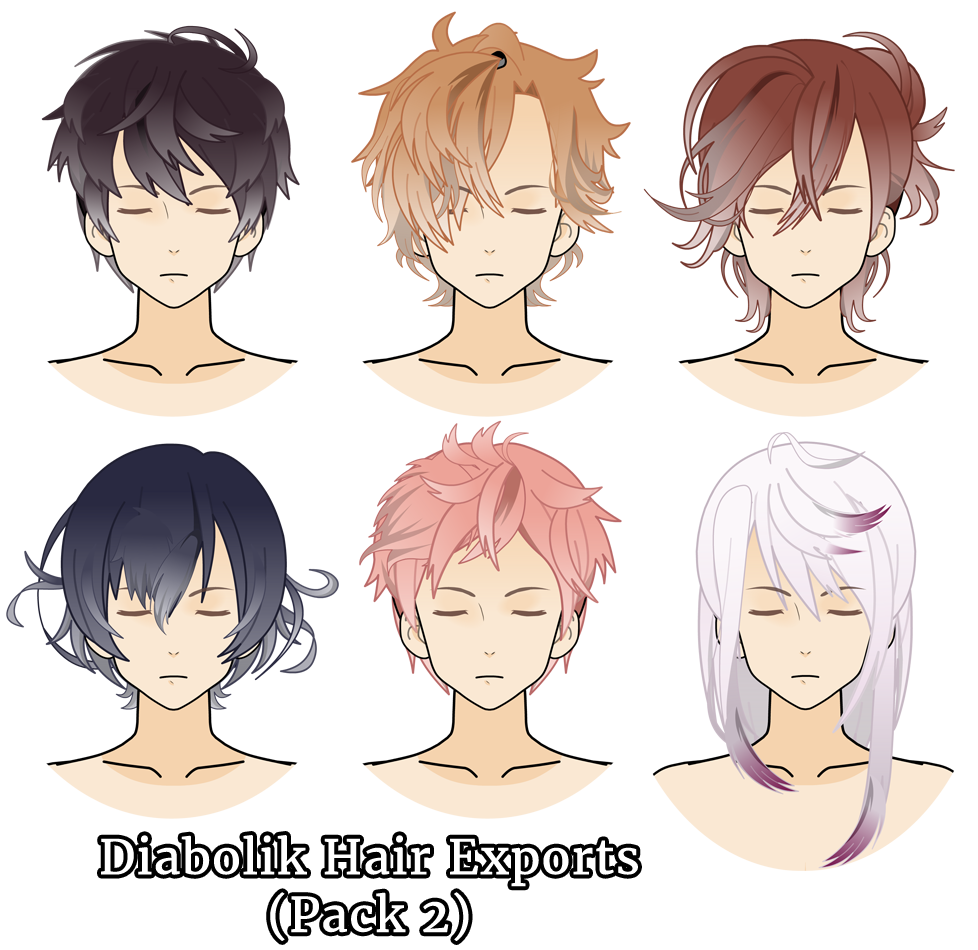 Diabolik Hair Exports (Pack 2) by melisssenpai