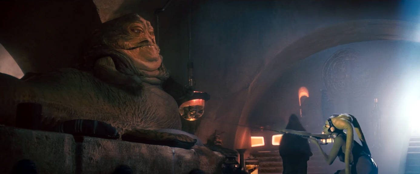 Oola Struggles with Jabba the Hutt by StarWarsFreak88 on DeviantArt