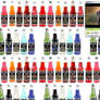 Red VS Blue desktop: Bottles