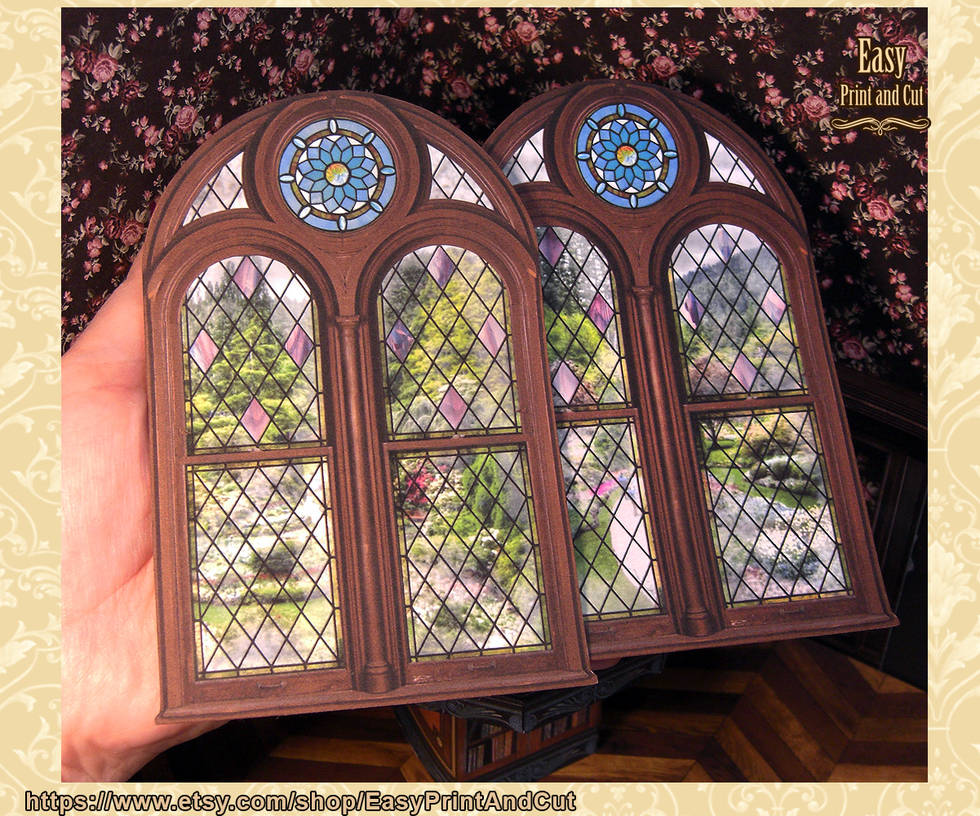 Miniature Spring Windows printable 03 by AnnaBellLeeArt on DeviantArt