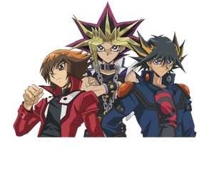 Yu-Gi-Oh Judai, Yami Yugi, and Yusei Render