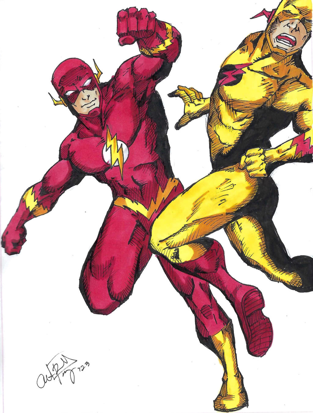 Flash X Reverse Flash Team Up The Flash vs Reverse Flash by el-river on DeviantArt