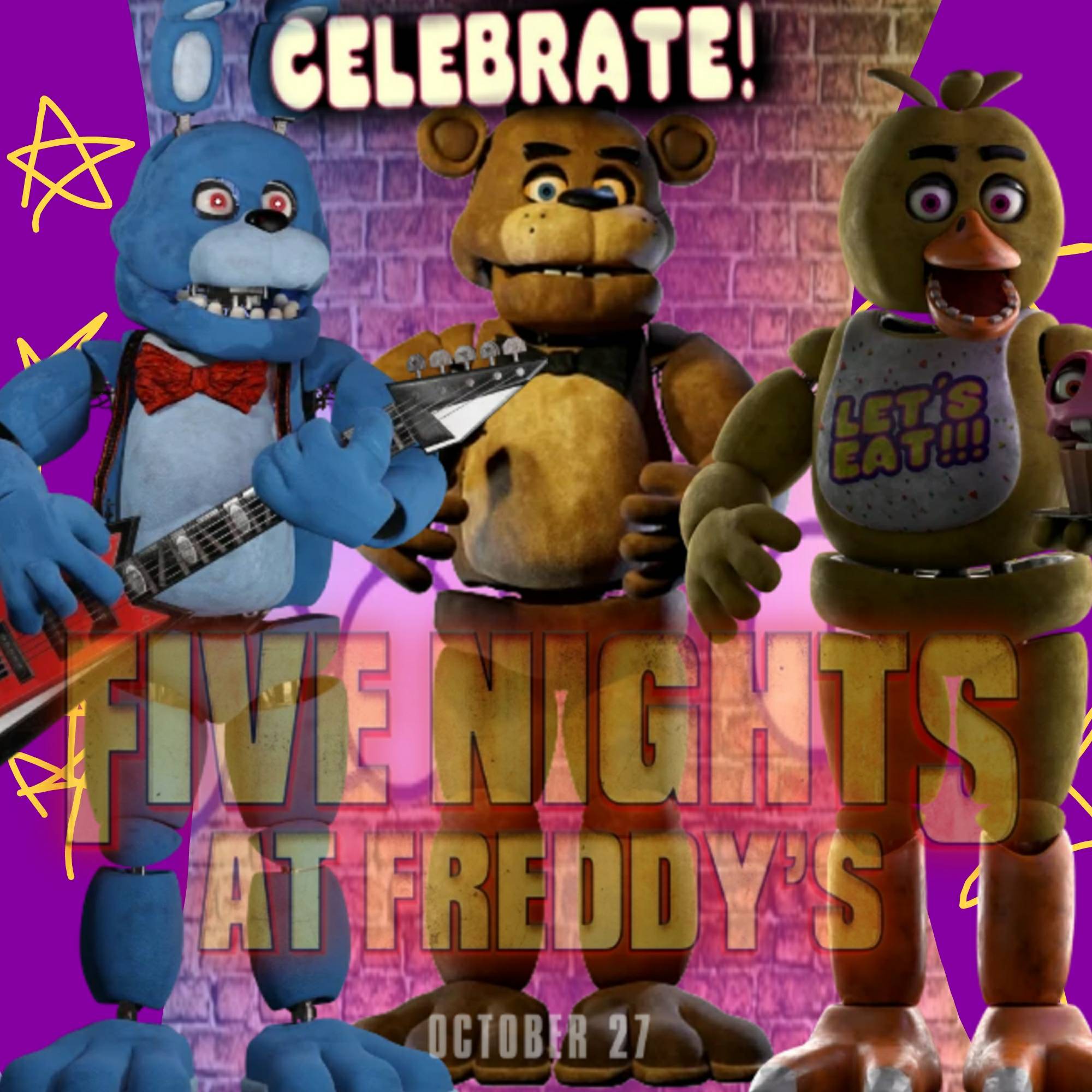 REAL Five Nights at Freddy's animatronics from the upcoming #FNAFMovie