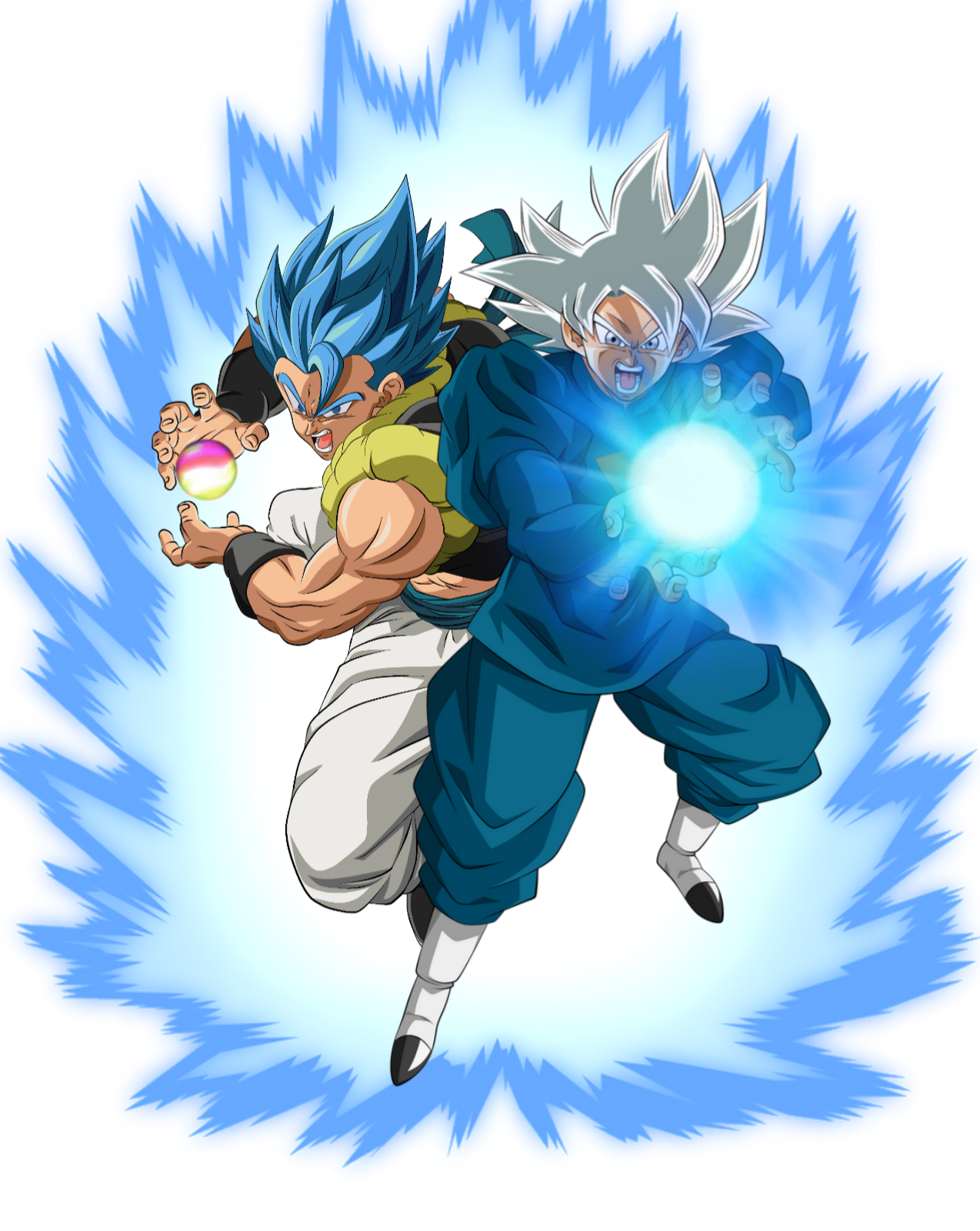 Gogeta ssj blue evolution y Vegetto xeno ssj4 (lm) by davidferres on  DeviantArt