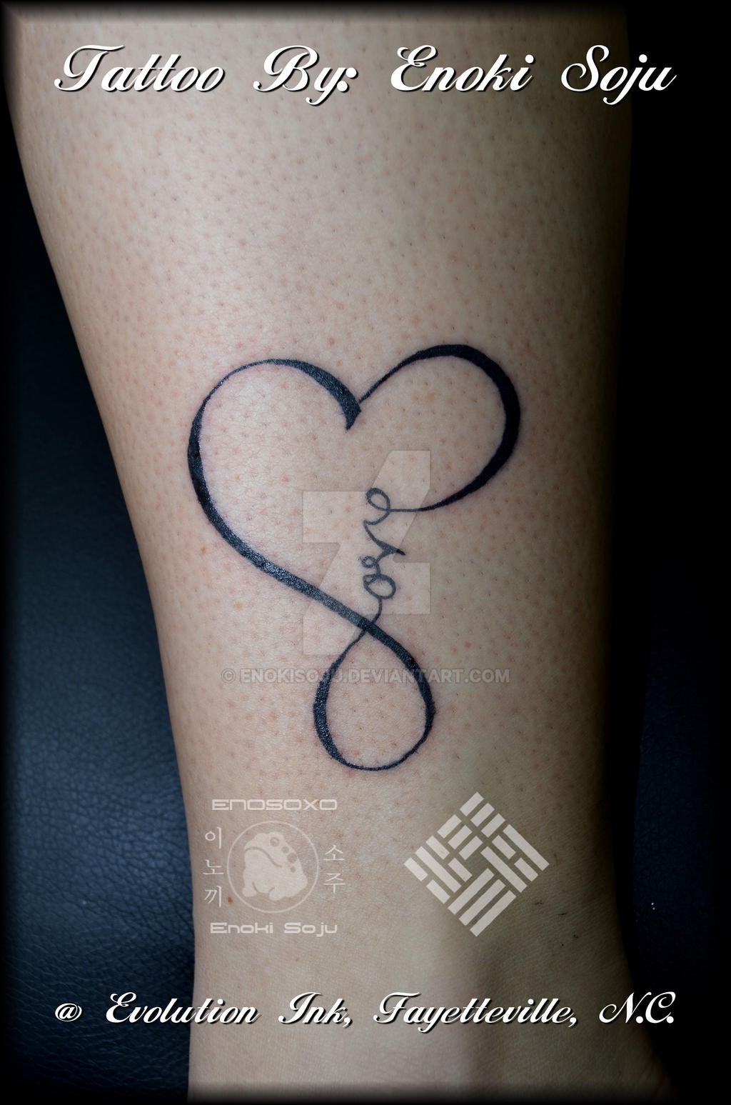 Love Heart Infinity Tattoo By Enoki Soju by enokisoju on DeviantArt