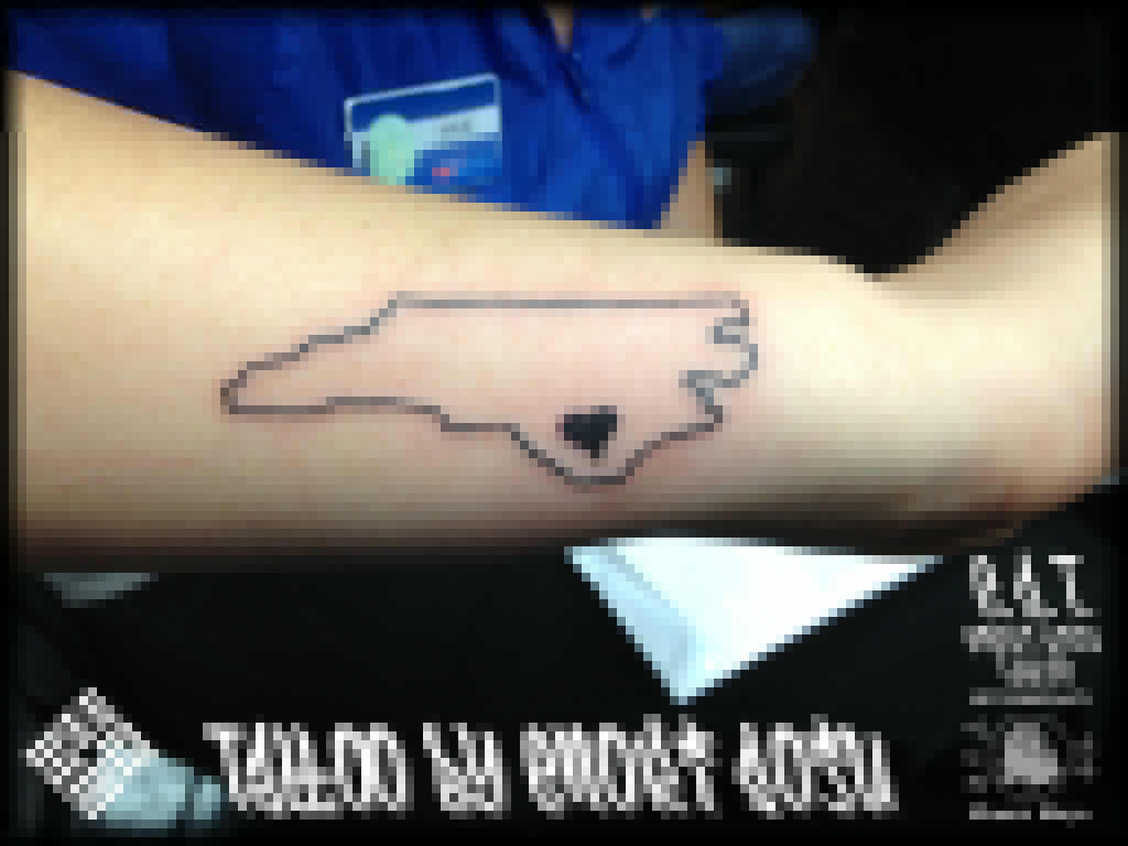 North Carolina Outline Tattoo By Enoki Soju by enokisoju on DeviantArt