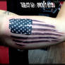 American Flag Tattoo By Enoki Soju