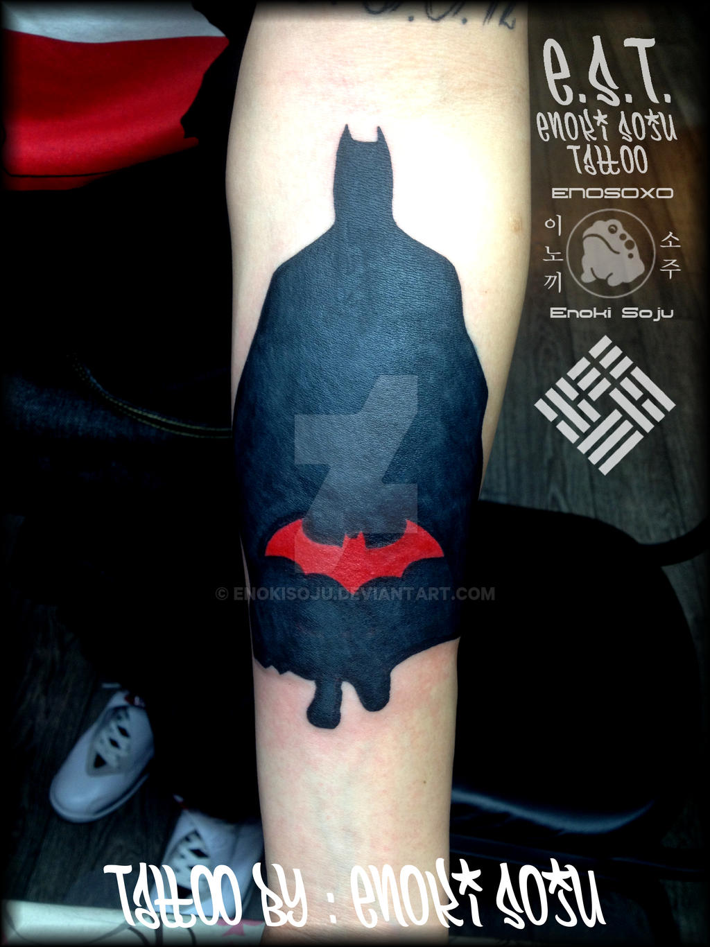 Batman Tattoo By Enoki Soju by enokisoju on DeviantArt