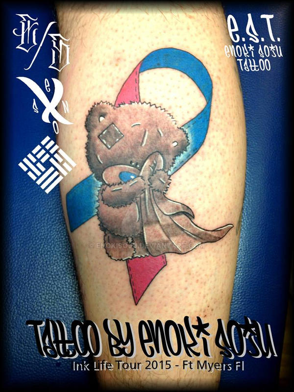 Infant Pregnancy Loss Teddy Bear Ribbon Tattoo by enokisoju on DeviantArt