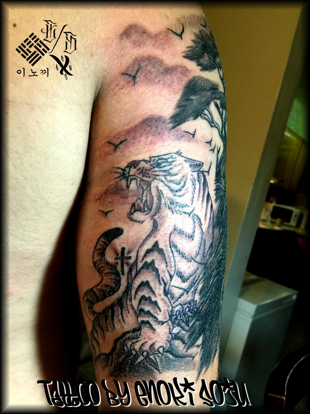 Asian Tiger Tattoo by Enoki Soju by enokisoju on DeviantArt