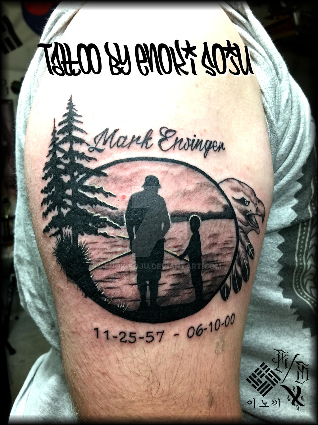 Father Son Fishing Lake Trees Tattoo by Enoki Soju by enokisoju on DeviantArt Father Son Fishing Lake Trees Tattoo by Enoki Soju by enokisoju on DeviantArt