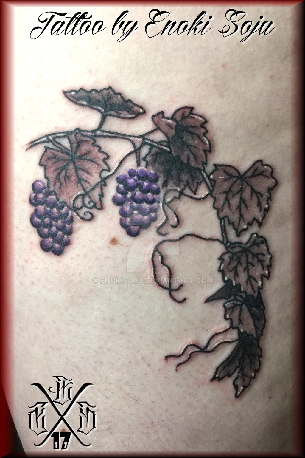 Grapevine Tattoo Artwork