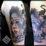 Custom Morphing Asian Style Tattoo by Enoki Soju