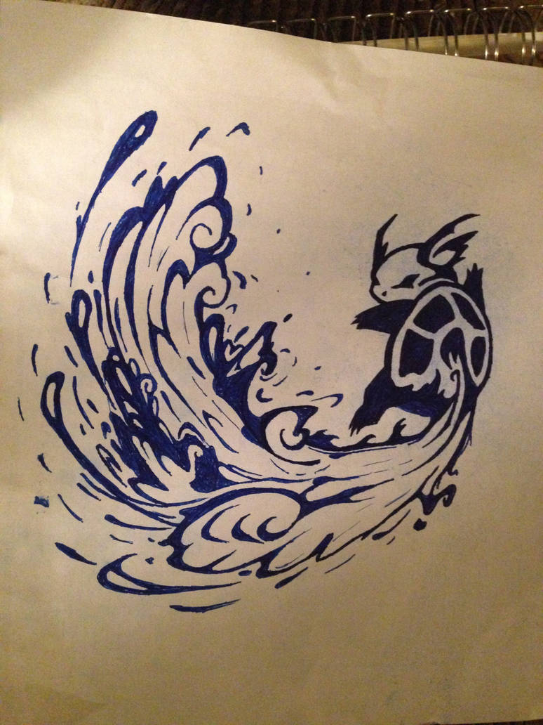 Wartortle tattoo (fan art of fan art) by MonkBomberman on DeviantArt