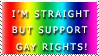 Support Gay Rights Stamp