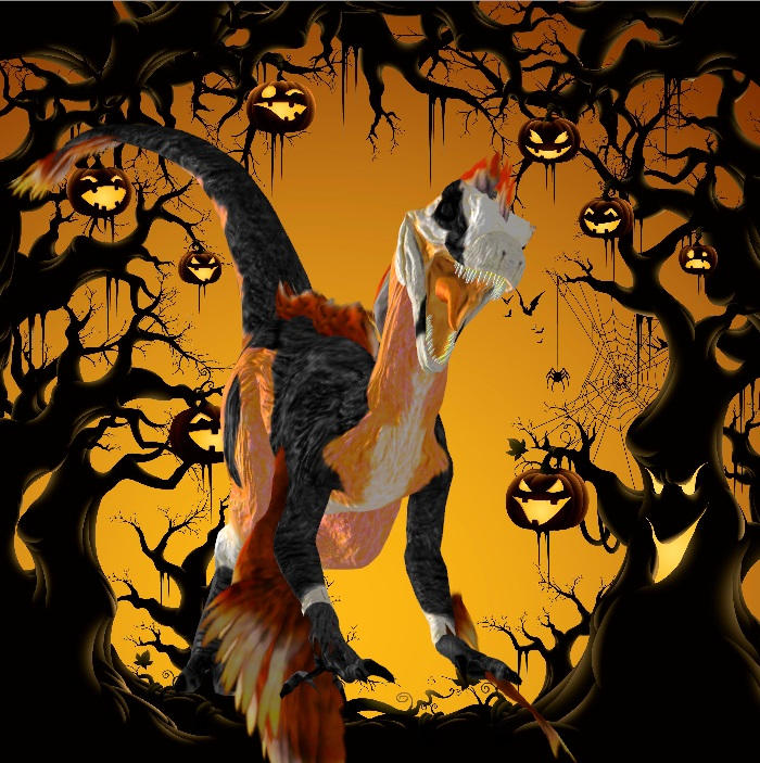 Halloween Raptor Say Hello to Halloween Raptor by Zero-Sinitheria on DeviantArt