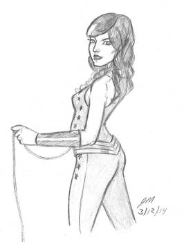 Daily Sketch: Wonder Girl 031214