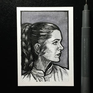 Princess Leia Sketch Card