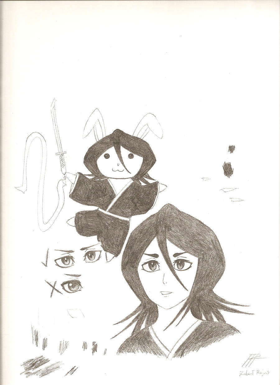 Bunny Rabbit Rukia Draw Bunny Rukia - Rukia Sketch by SoraRojas on DeviantArt