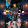 Conjoined huntrix crushed bad characters