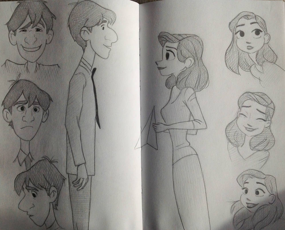 Paperman Sketches by SkipperSara on DeviantArt