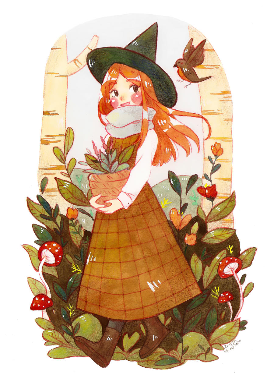 Collecting Herbs by inestheunicorn on DeviantArt
