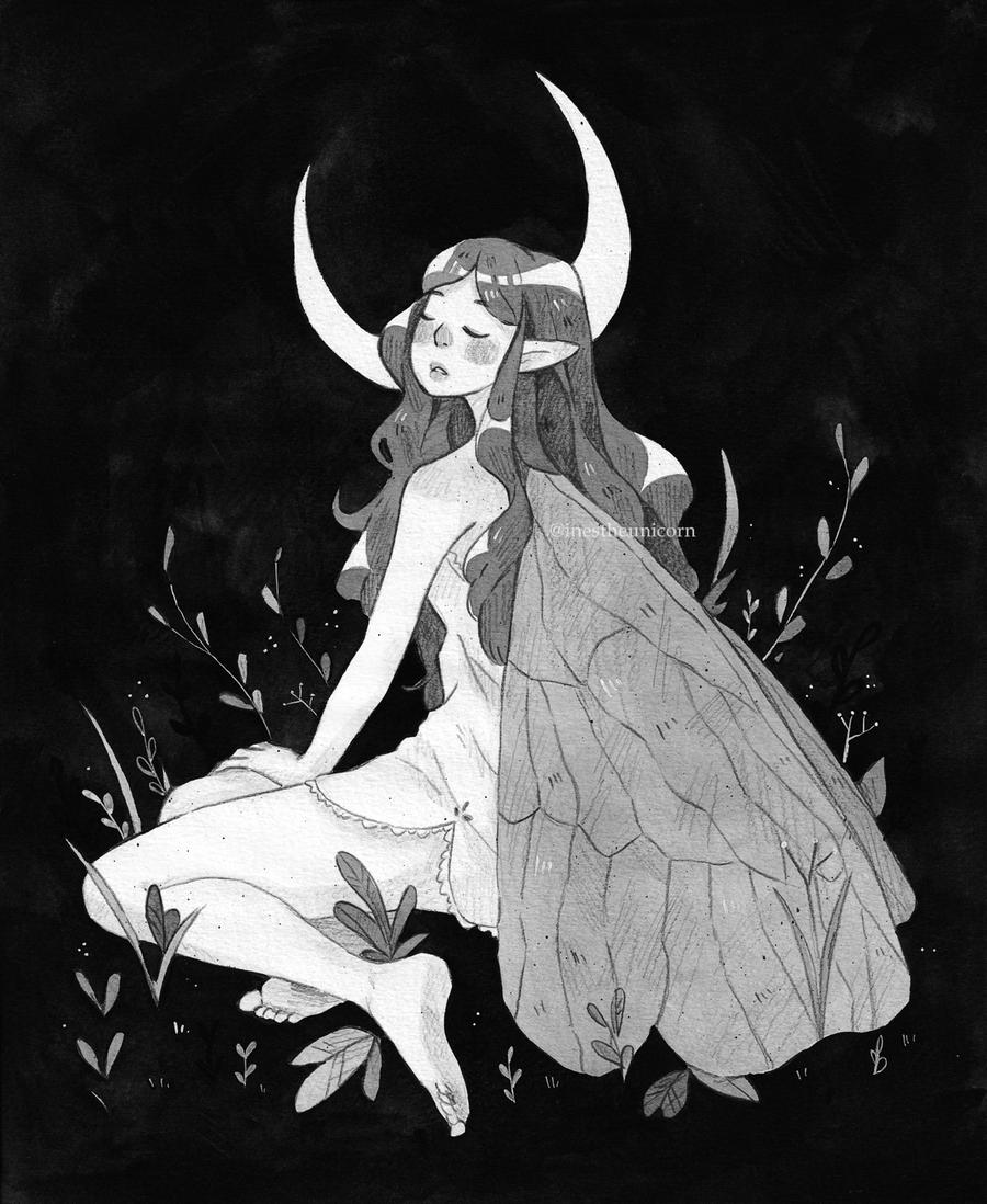 Moon by inestheunicorn on DeviantArt