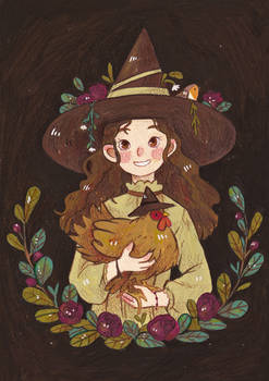 A Witch And Her...Chicken
