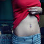 got my belly button pierced